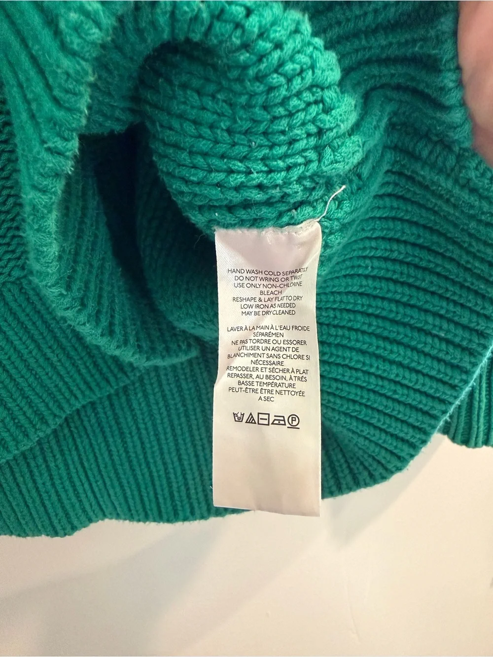 Free People Teal Green Oversized Alli V-Neck Knit Sweater